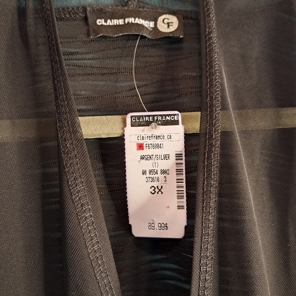 Plus size 3X Claire France top NWT - Picture 6 of 10